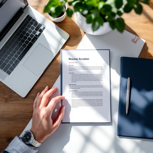 Professional candidate profile visual